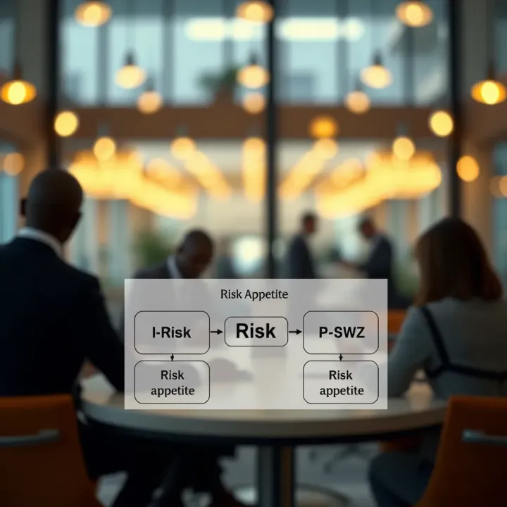Diagram showing integration of risk appetite with organizational objectives in Nigerian context