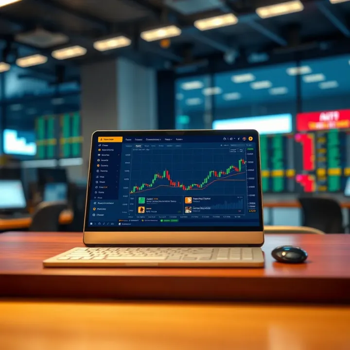 Illustration of a secure digital platform for managing forex trading licenses and compliance
