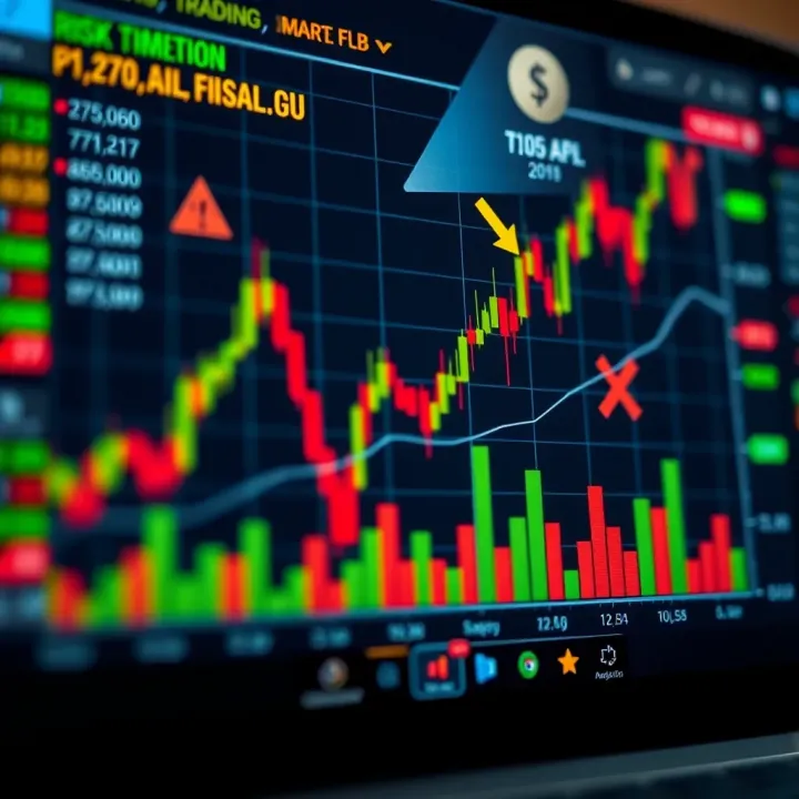 Risk Management Techniques in Nigerian Binary Trading Graph illustrating risk management concepts with financial data and Nigerian market symbols