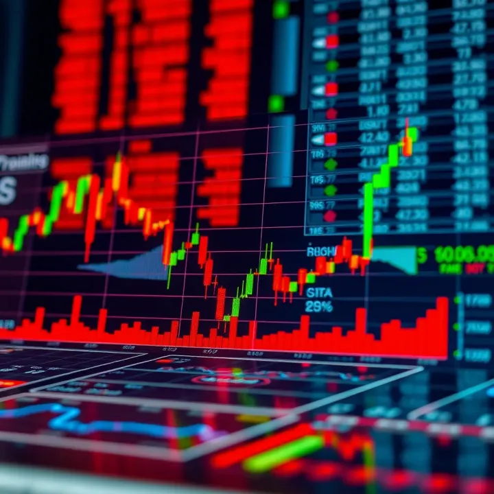 Graph showing risk management principles and profit growth in forex market