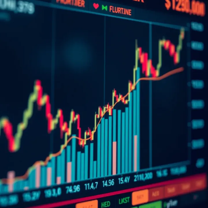 Graph showing currency exchange fluctuations illustrating liquidity and trading potential