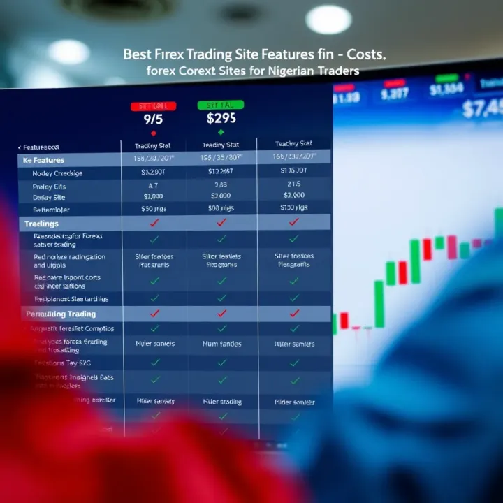 Comparison chart of key features, costs, and safety aspects of forex trading platforms
