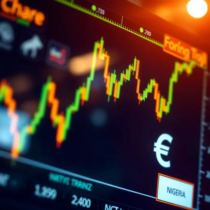 Chart displaying currency exchange trends with Nigerian Naira symbol