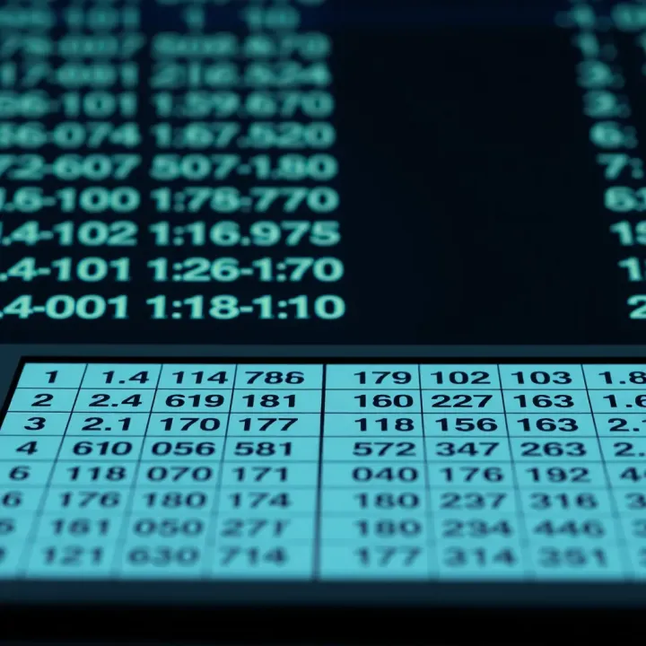 Comparison of Binary Numbers and Their Decimal Values Chart showing examples of binary numbers alongside their decimal values for reference