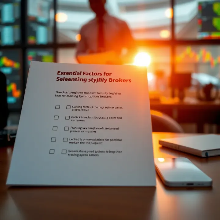Checklist highlighting key considerations for Nigerian traders when choosing reliable binary options brokers