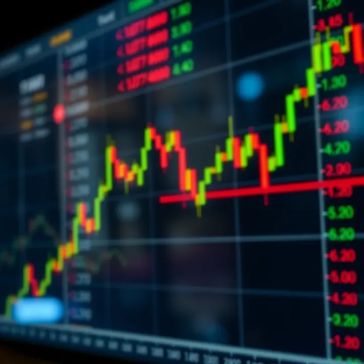 Diagram showing a bearish head and shoulders pattern indicating probable trend reversal