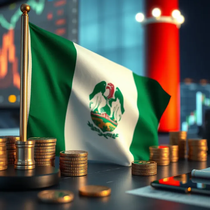 Graphic highlighting Nigerian flag alongside financial symbols representing regulation and safe trading
