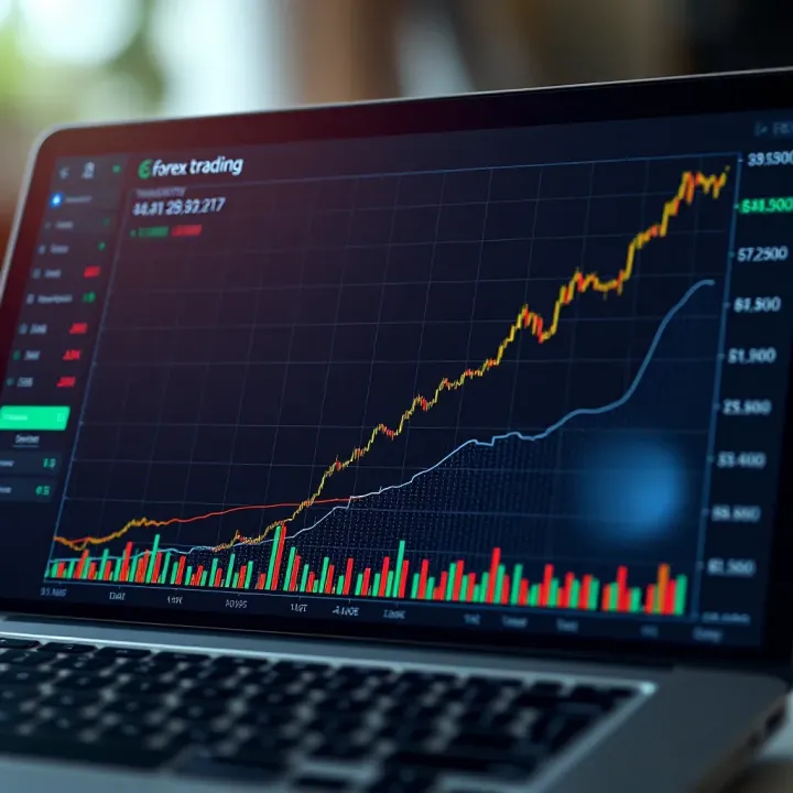 Graph illustrating steady account growth through disciplined forex trading with minimal capital