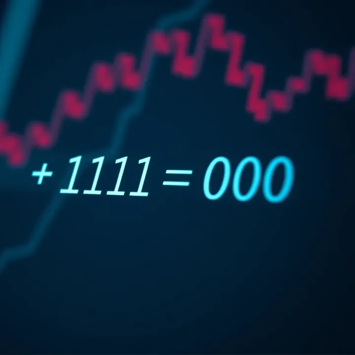 Diagram illustrating the addition of two binary numbers with carry-over bits highlighted