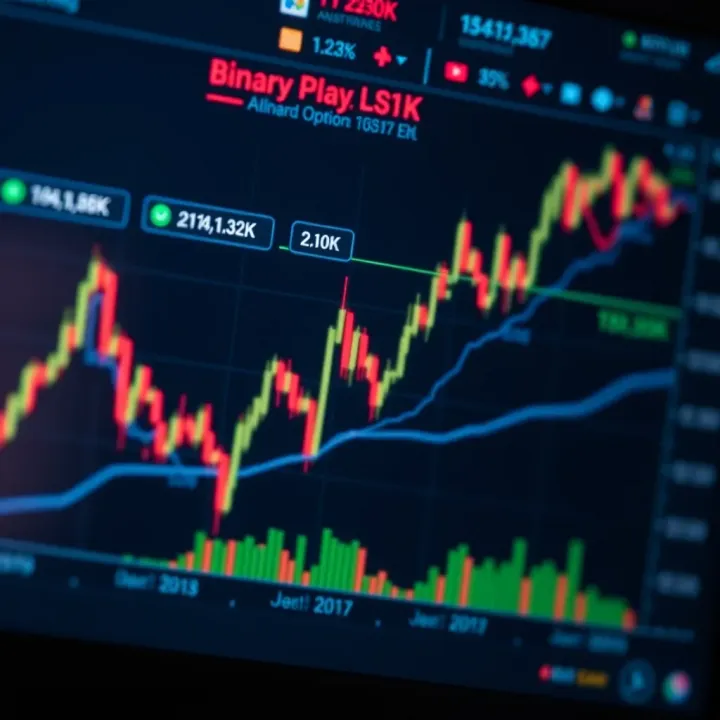 Graph illustrating the function of binary options trading platforms