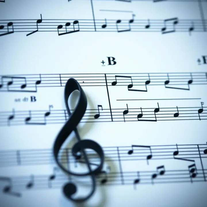 Visual Representation of Binary Form Structure in Music Diagram illustrating the two sections of binary form in a musical score with labeled A and B parts