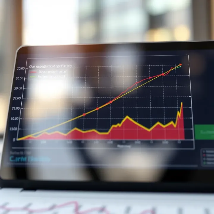 Graph showing performance metrics evaluation of binary logistic regression model using ROC curve