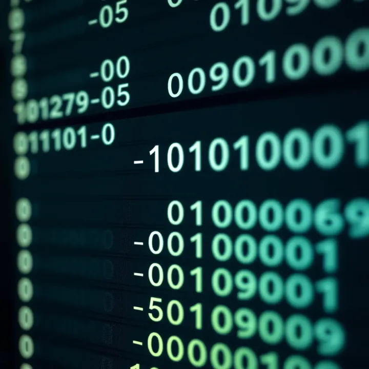 Visual guide demonstrating the conversion of decimal numbers into binary code through positional notation