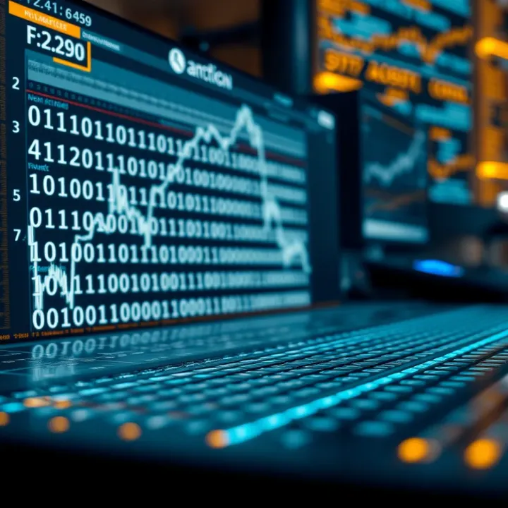 Visual representation of binary operations applied in computer science and algebra contexts