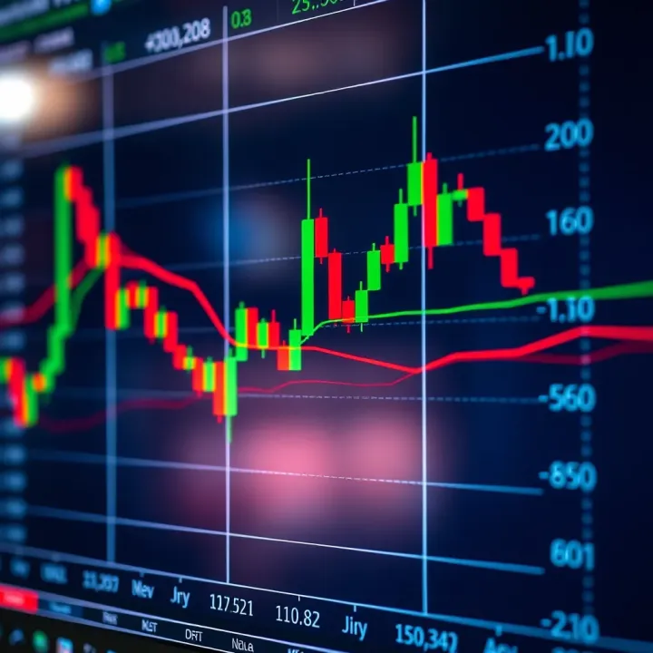 Forex trading chart showing candlestick patterns and price movements in Nigerian Naira