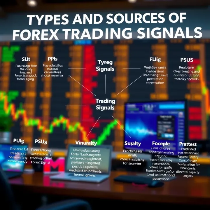 Diagram illustrating types of forex trading signals and their sources in the Nigerian market