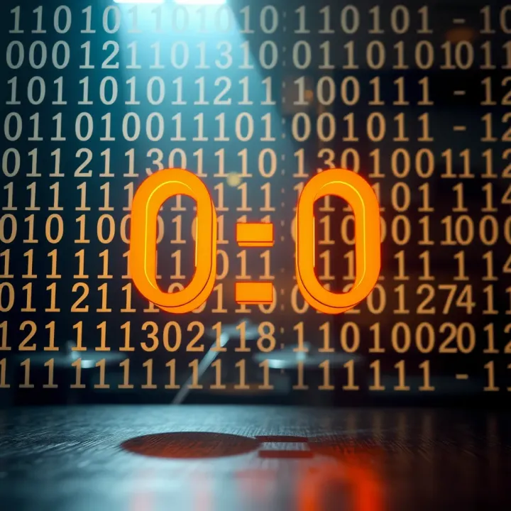 Illustration of binary subtraction using two's complement for negative number representation