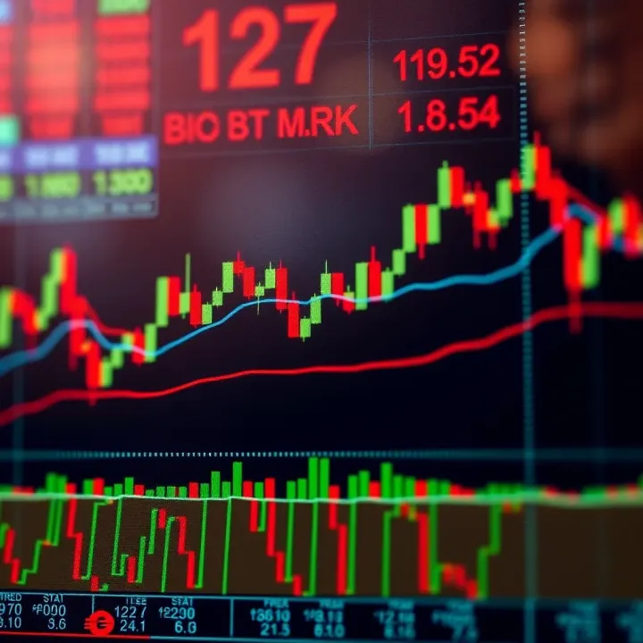 Trend Lines and Breakout Points in Nigerian Market Charts Illustration of trend lines and breakout points on a Nigerian stock market chart